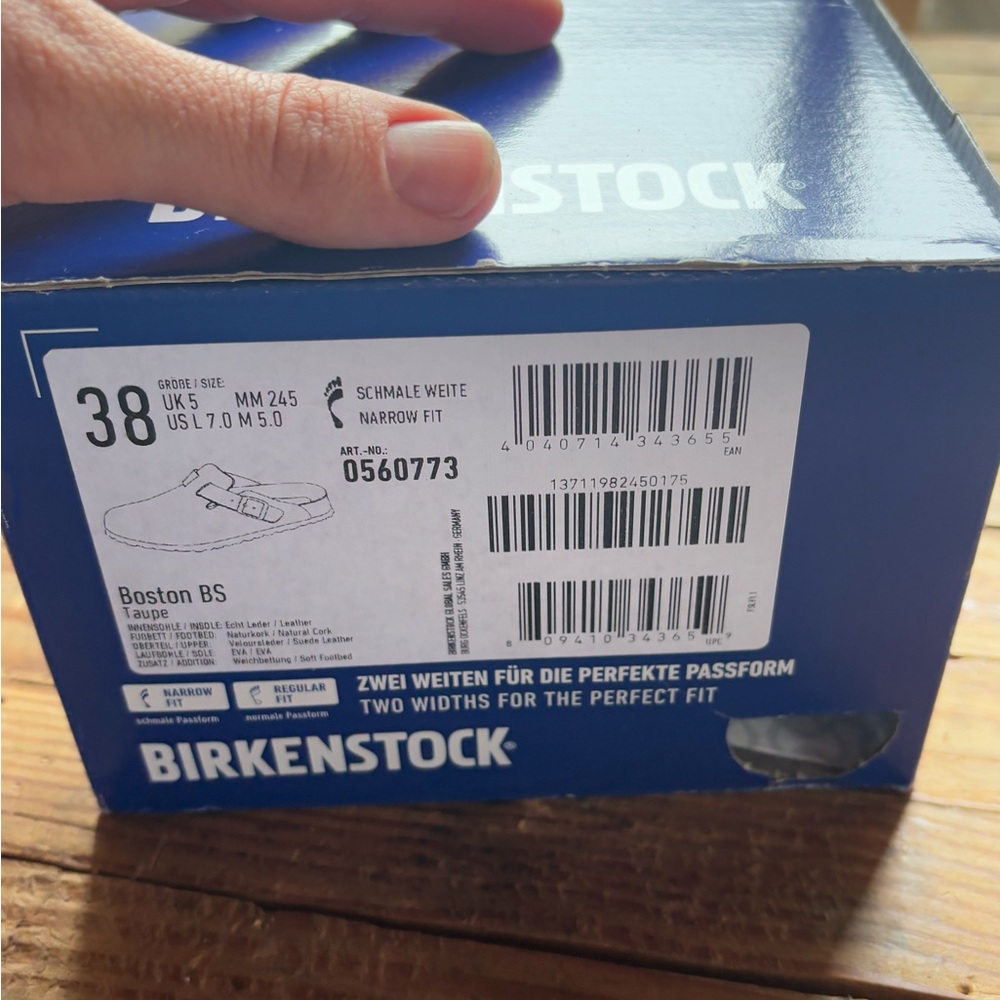 BIRKENSTOCK Shearling Boston Clogs in Mink Suede - Picture 11 of 12